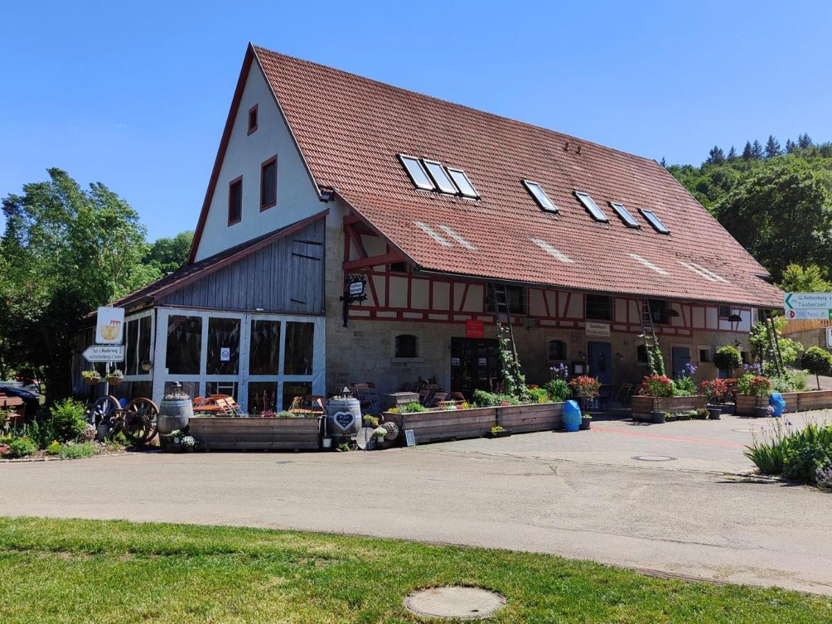 Hotel Gasthaus Holdermühle Creglingen Exterior foto